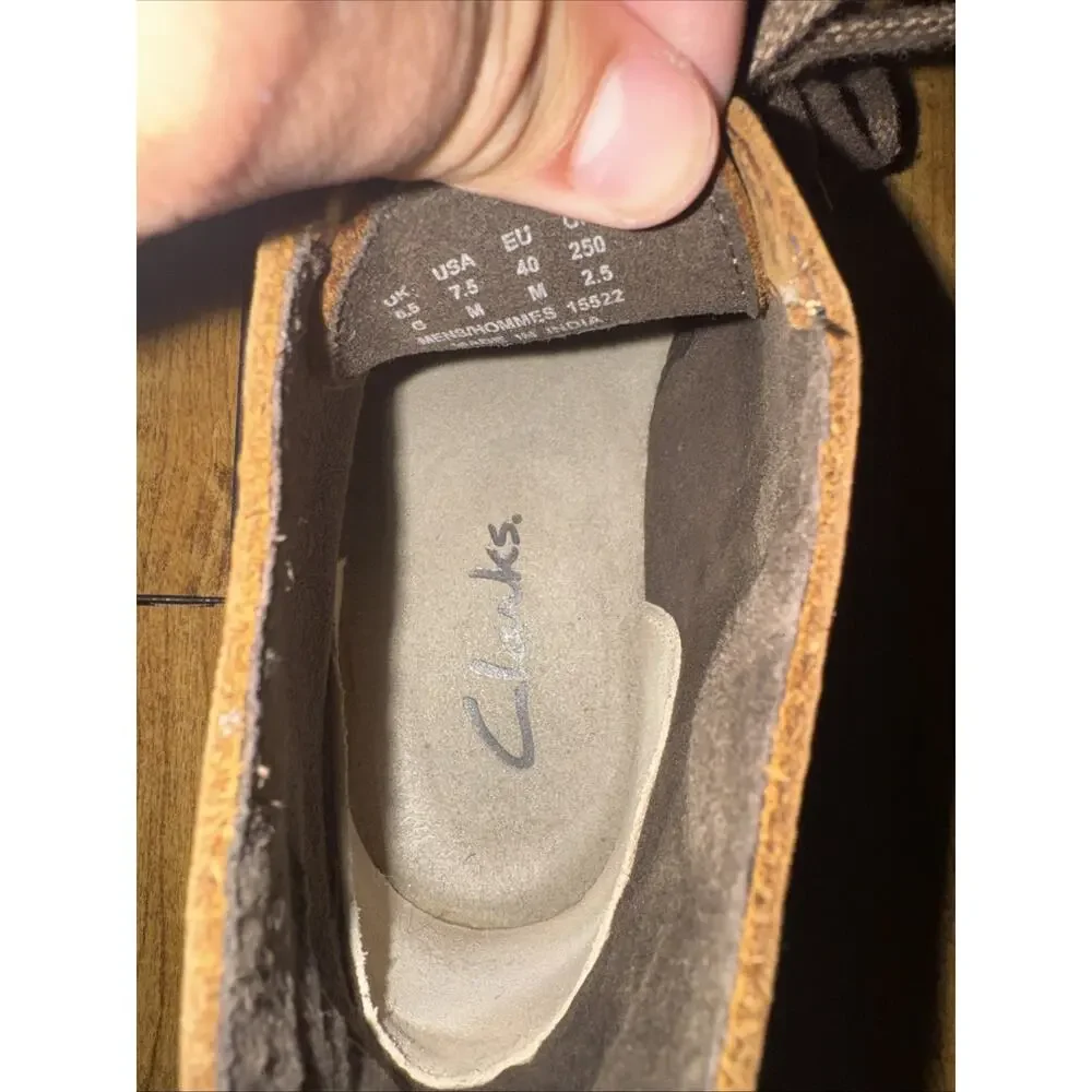 Clark’s Chocolate Brown Desert Boots 7.5 Style Code 15522